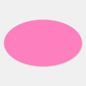 Ovale Sticker rose chaud (Devant)