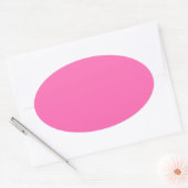 Ovale Sticker rose chaud (Enveloppe)
