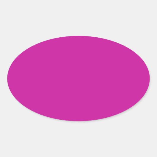 Ovale Sticker rose chaud (Devant)