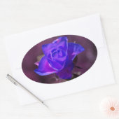 Ovale Sticker Rose violet profond (Enveloppe)