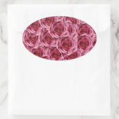Ovale Sticker Roses Rose (Sac)