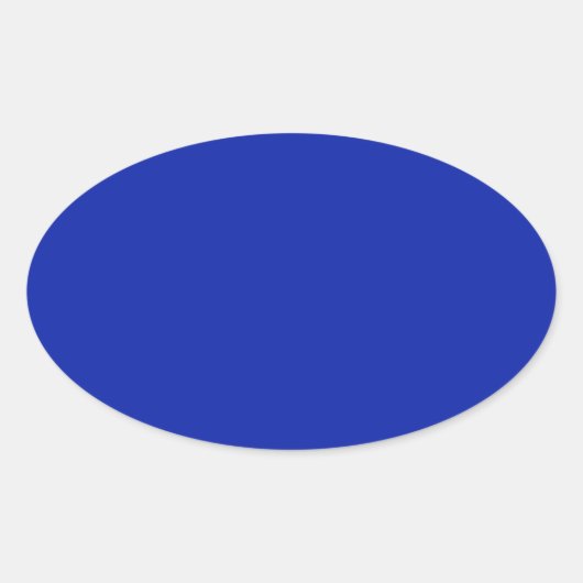 Ovale Sticker Royal Blue Oval (Devant)