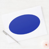 Ovale Sticker Royal Blue Oval (Enveloppe)