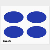Ovale Sticker Royal Blue Oval (Feuille)