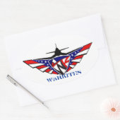 Ovale Sticker RWB (Enveloppe)