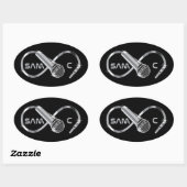 Ovale Sticker SAM C Noir (Feuille)