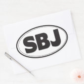 Ovale Sticker SBJ Oval (Enveloppe)