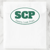Ovale Sticker "SCP" (Sac)