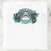 Ovale Sticker Shark City Bay Area 408 (Sac)