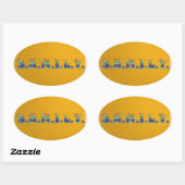 Ovale Sticker SHMILY (Feuille)