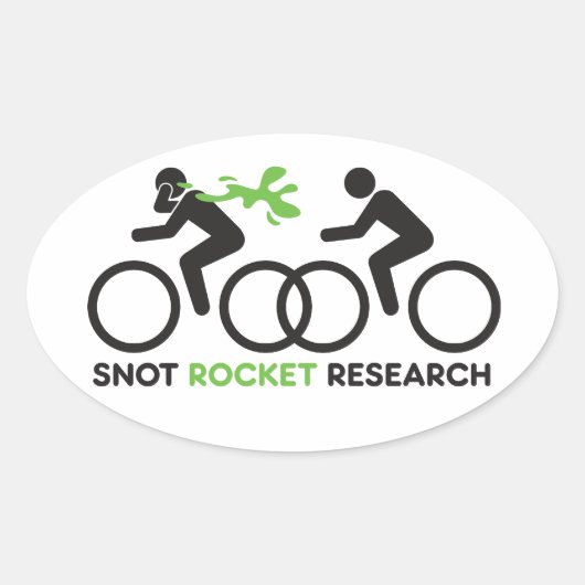 Ovale Sticker Snot Rocket Research (Devant)