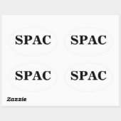 Ovale Sticker SPAC (Feuille)