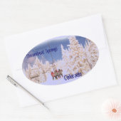 Ovale sticker Steamboat Springs (Enveloppe)