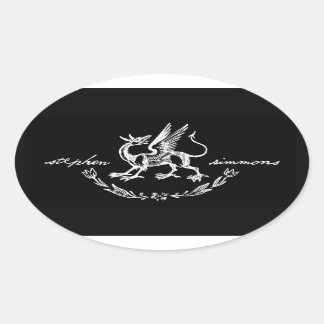 Ovale Sticker Stephen Simmons Griffin
