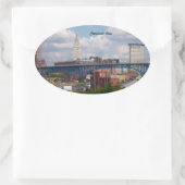 Ovale Sticker Sunny Cleveland Ohio Oval (Sac)
