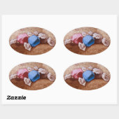 Ovale Sticker Taffy (Feuille)