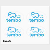 Ovale Sticker Tembo Oval (Feuille)