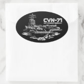 Ovale Sticker Theodore Roosevelt (Sac)