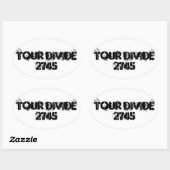 Ovale Sticker Tour Divide (Feuille)
