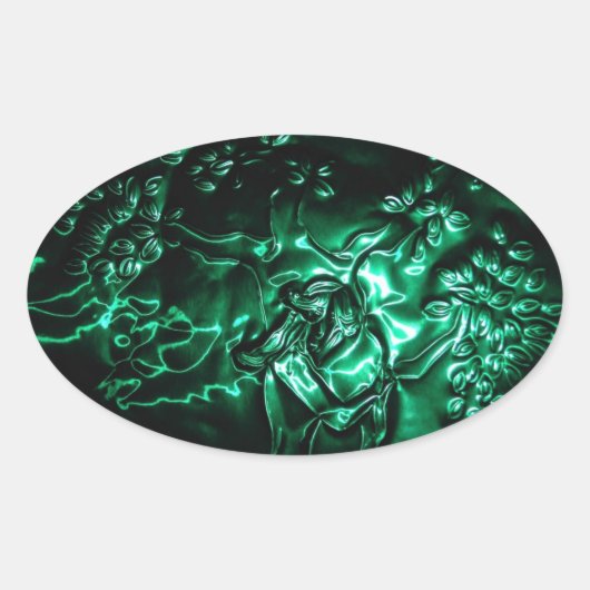 Ovale Sticker TreeHuger (Devant)