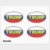 Ovale Sticker Trump Oval (Feuille)