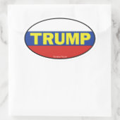 Ovale Sticker Trump Oval (Sac)