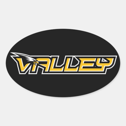 Ovale Sticker Valley (Devant)