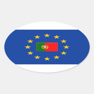 ovale Sticker van portugal