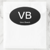 Ovale Sticker VB Vero Beach Oval Bumper (Sac)