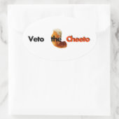 Ovale Sticker Veto the Cheeto (Sac)