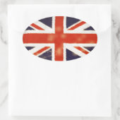 Ovale Sticker vintage Union Jack Oval (Sac)