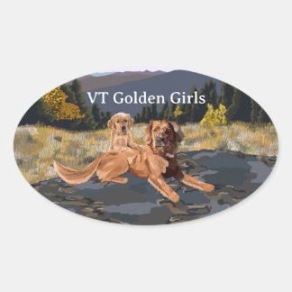 Ovale Sticker VT Golden Girls