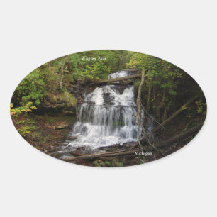 Ovale Sticker Wagner Falls