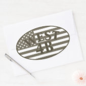 Ovale Sticker West 4B (Enveloppe)