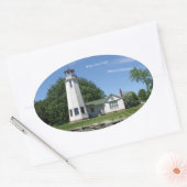 Ovale sticker White Rock Light (Enveloppe)