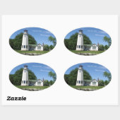 Ovale sticker White Rock Light (Feuille)