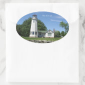 Ovale sticker White Rock Light (Sac)