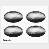 Ovale Sticker Whiteface Mountain Overlook (Feuille)