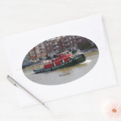 Ovale sticker Wisconsin (Enveloppe)