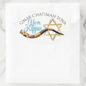 Ovale Sticker Yom Kippur (Sac)