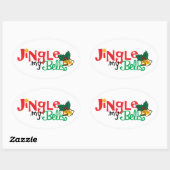 Ovale Stickers, glanzend Ovale Sticker (Vel)