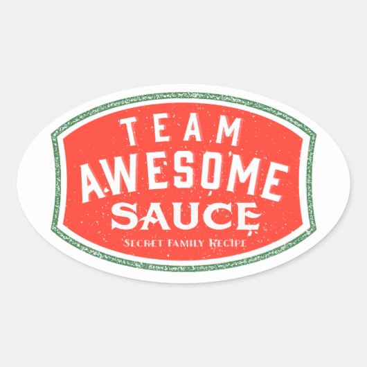 Ovale Stickers, glanzend Sticker (Voorkant)