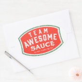 Ovale Stickers, glanzend Sticker (Envelop)