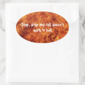 Ovale Stickers stoppen, laten vallen en rollen (Tas)