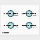 Ovale Superlumina Sticker (Feuille)