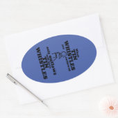 Ovale Tin Whistles interdit Sticker Oval (Enveloppe)