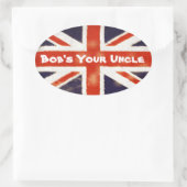 Ovale Union Jack Bobs ton oncle Oval Sticker (Sac)