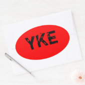 Ovale YKE - Sticker (Enveloppe)
