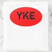 Ovale YKE - Sticker (Sac)