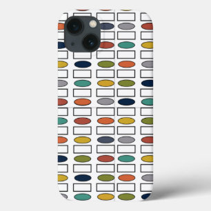 Ovalen en rechthoeken iPhone 13 hoesje